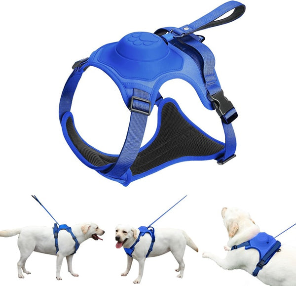 Michris All-in-one Dog Harness & Retractable Leash