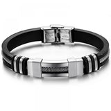 Stainless Steel & Silicone Bracelet - Wrist Band