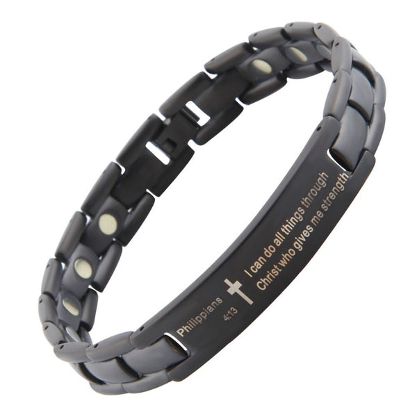 Men's Titanium Magnetic Bracelet - Arthritis Relief - 8001