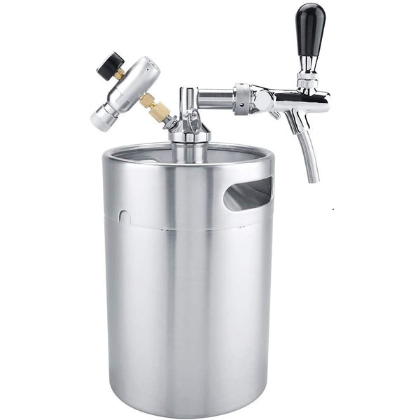 Michris Stainless Steel 5L Mini Keg Dispenser