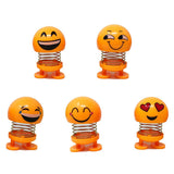 5 X Emojis bobbleheads for Dashboard - Desk, Cute car Décor