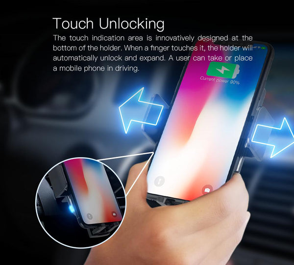 Smart Wireless Car Charger Holder